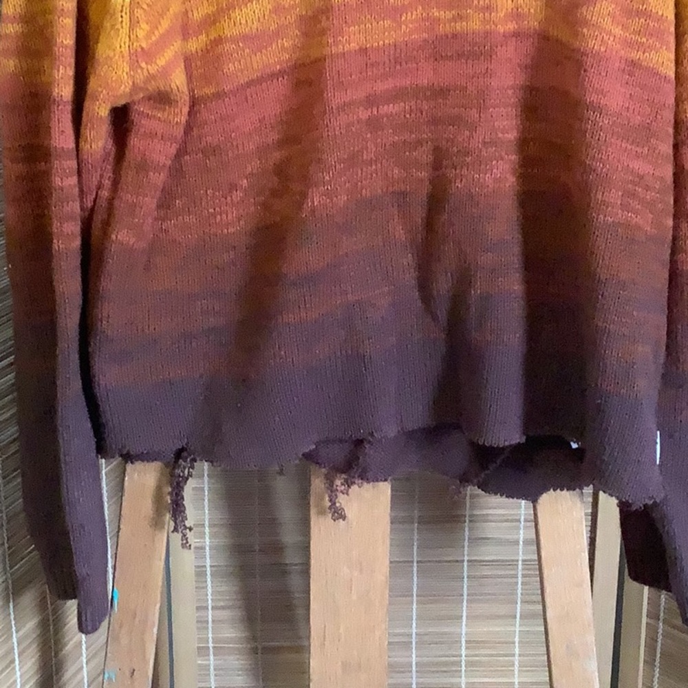Urban Outfitters Yellow and Brown Gradient Sweater - Picture 3 of 6